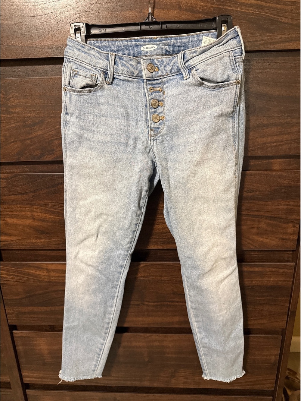 Old Navy Rockstar Super Skinny Ankle Jeans Light Wash Size 2